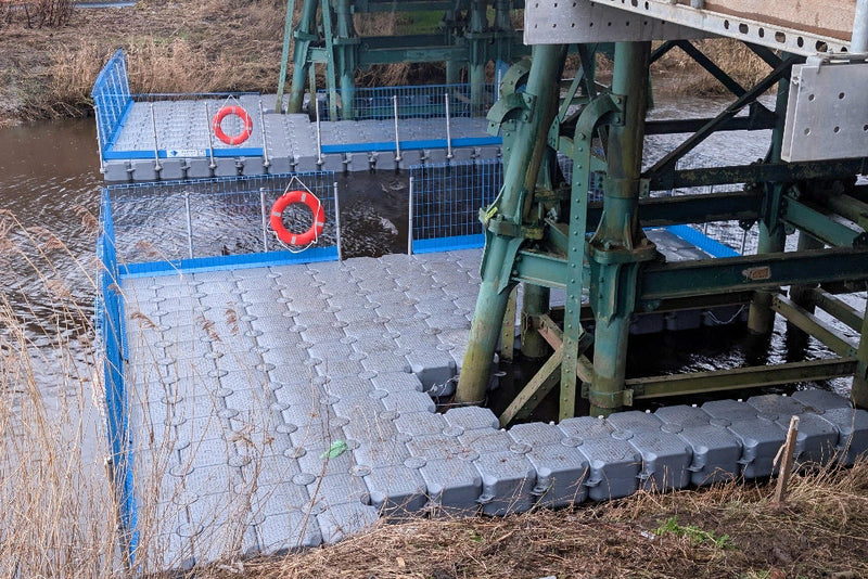 Workboat and pontoon hire package for marine access and construction support